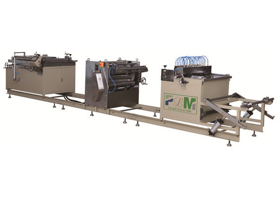 Tam Otomatik Yağ Filtresi Yapma Makinesi Döner Kağıt Katlama Üretim Hattı