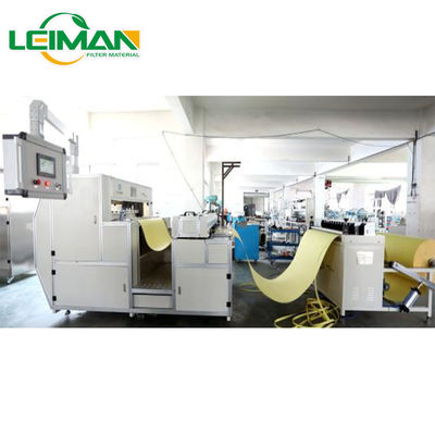 140pleats / Min Filtre Kağıdı CNC Katlama Makinesi Üretim Hattı Üç Nesil