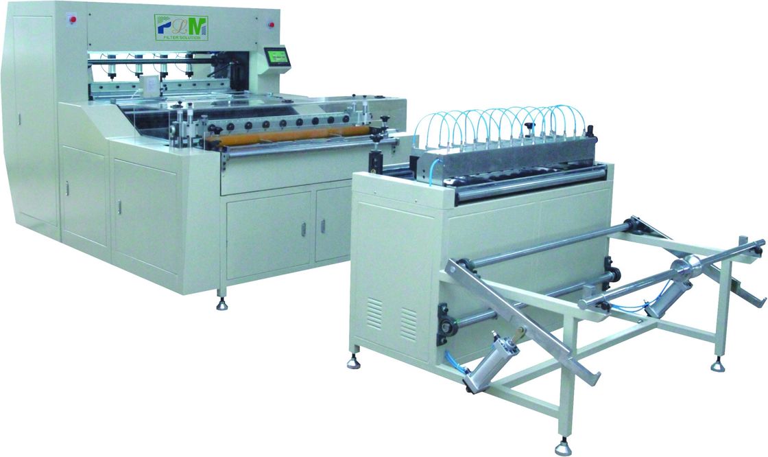140pleats / Min Filtre Kağıdı CNC Katlama Makinesi Üretim Hattı Üç Nesil
